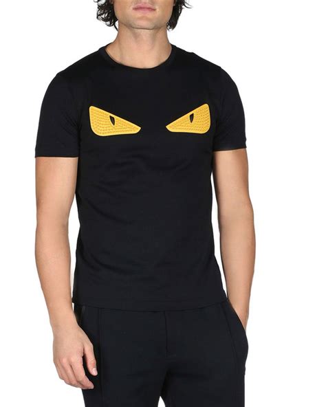 fendi red eyes t shirt|fendi eyes t shirt men's.